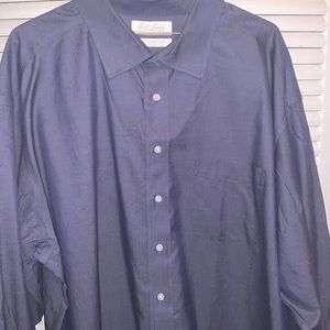 Gold label blue button down